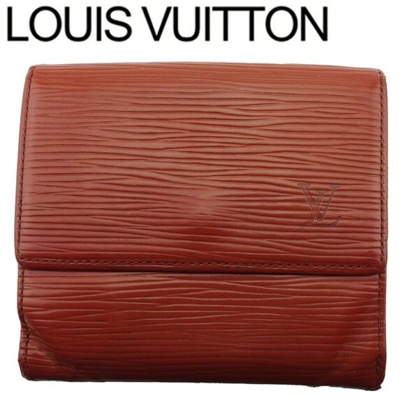 LOUIS VUITTON W Hook Wallet Epi Epi Leather Authentic Used